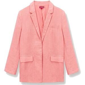 NWOT STAUD Maxwell Linen Blazer in Rosebud SZ S